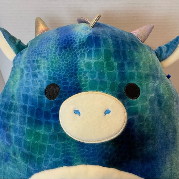 Dominic the Dragon "K" 12 inch Squishmallow Stuffed Animal Toy - Picture 4 of 11